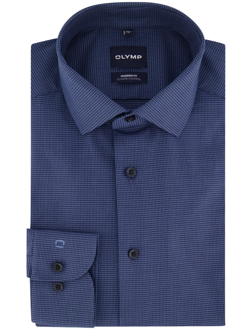 Overhemd Olymp donkerblauw Shirt dress ml 5