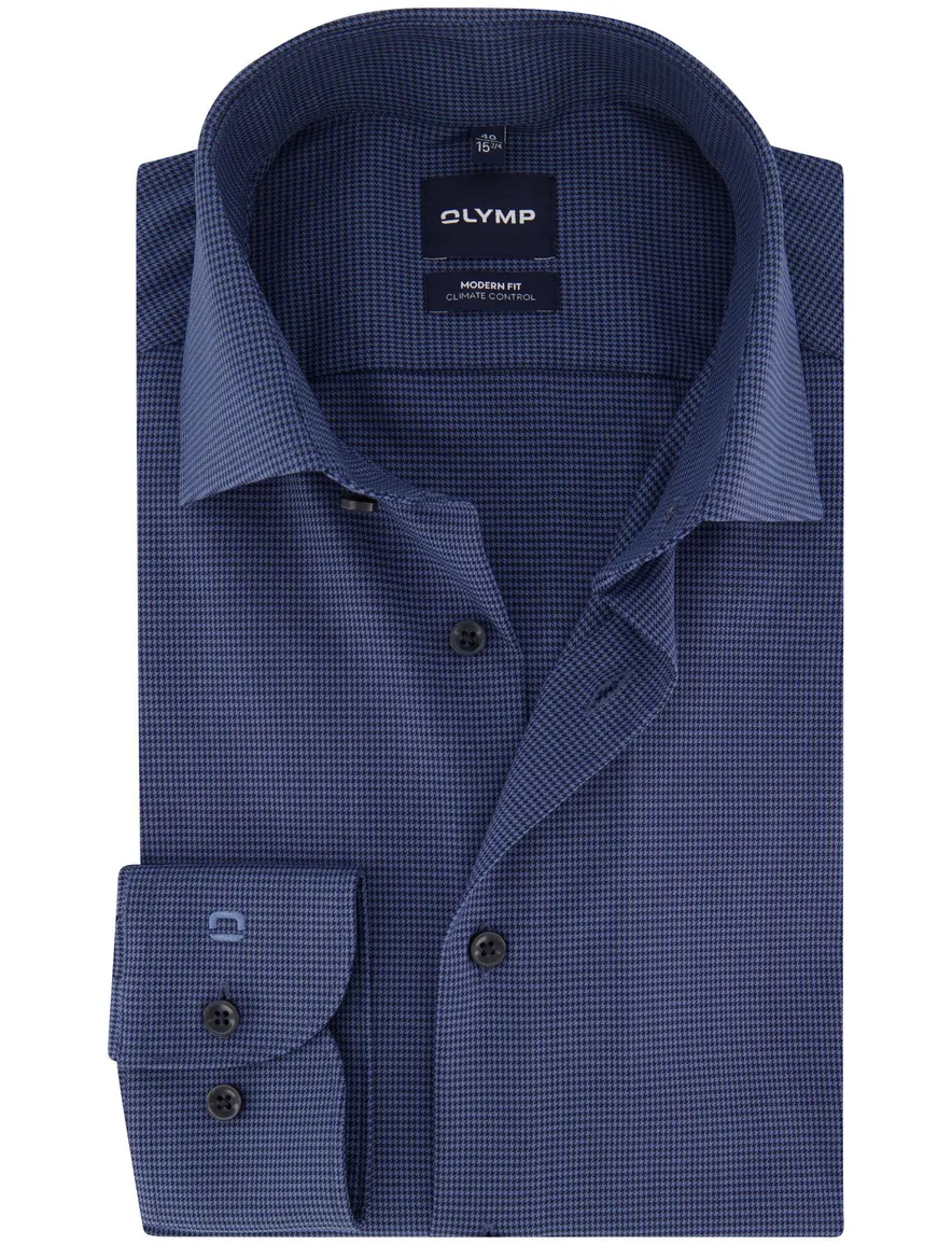Overhemd Olymp donkerblauw Shirt dress ml 7