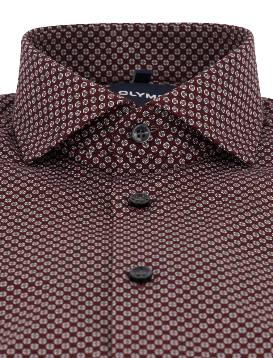 Overhemd Olymp aubergine Shirt dress ml 7