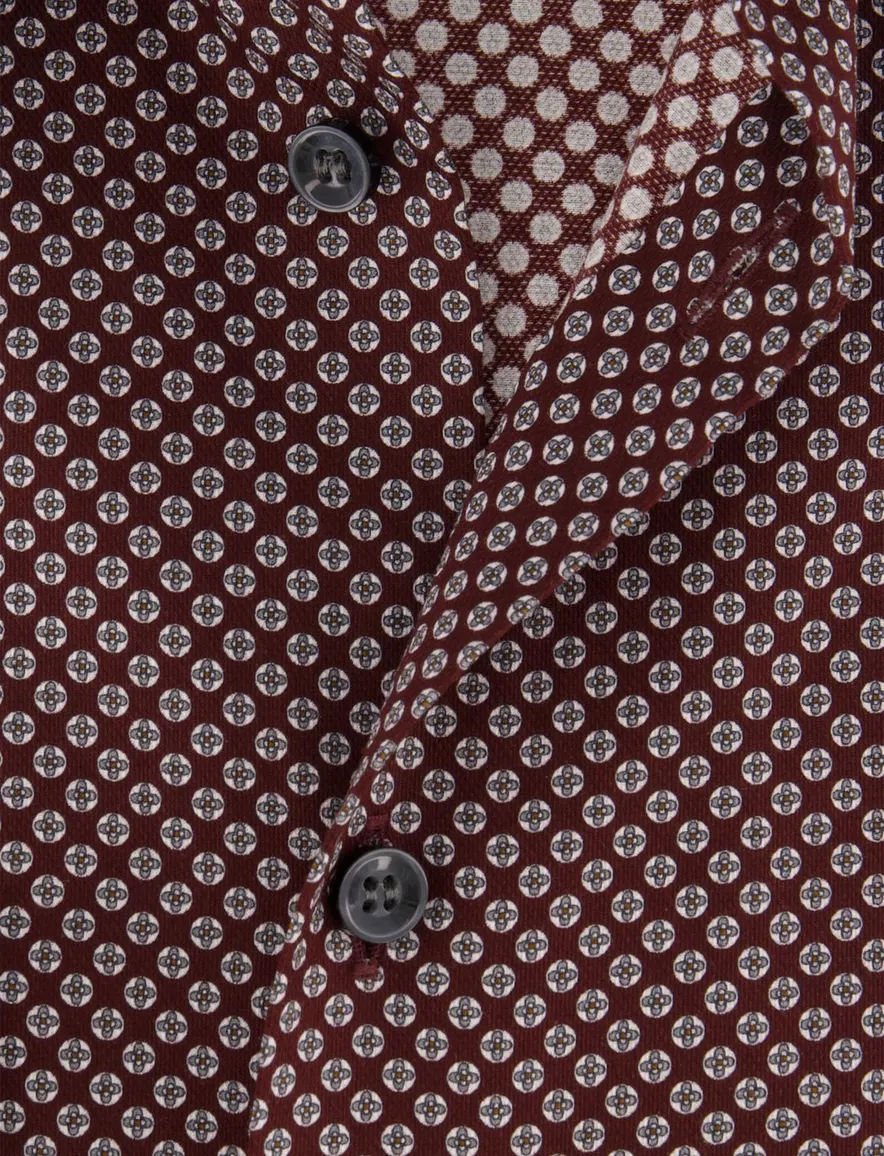 Overhemd Olymp aubergine Shirt dress ml 7