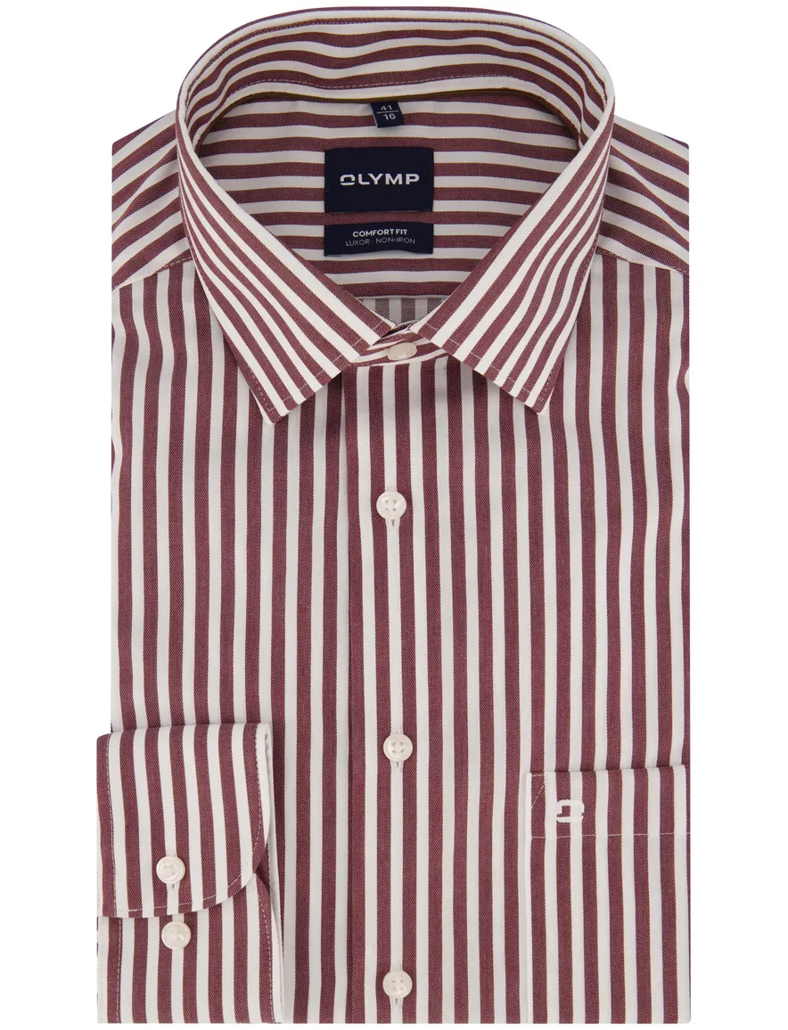 Overhemd Olymp bordeaux Shirt dress ml 5