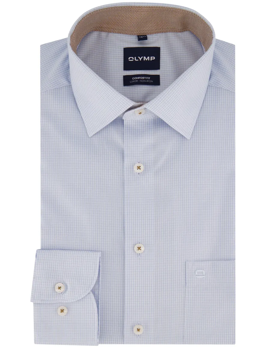 Overhemd Olymp lichtblauw Shirt dress ml 5