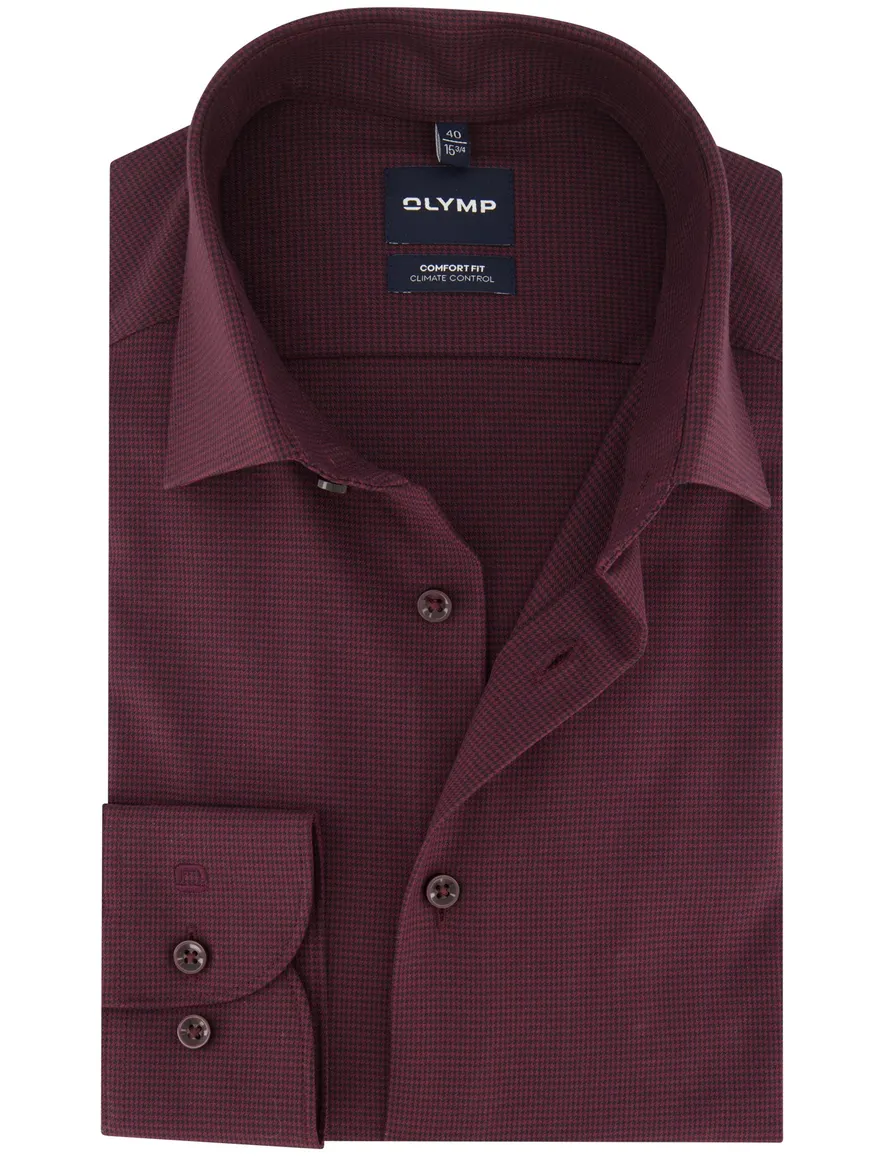 Overhemd Olymp bordeaux Shirt dress ml 5