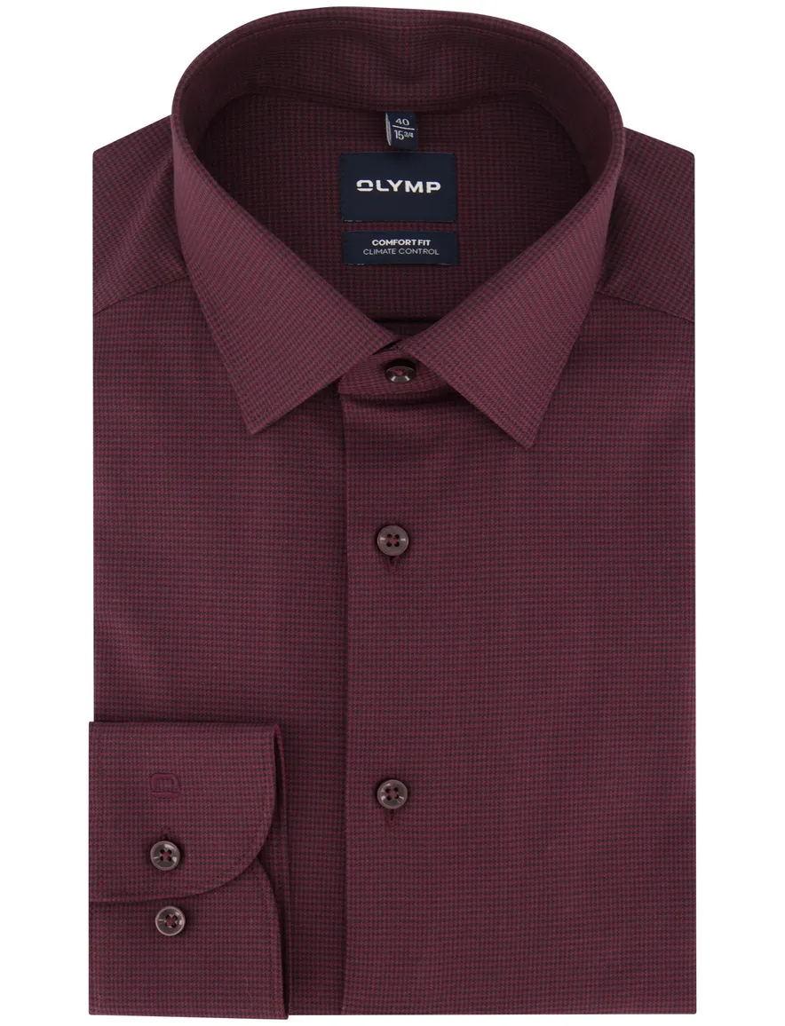 Overhemd Olymp bordeaux Shirt dress ml 5