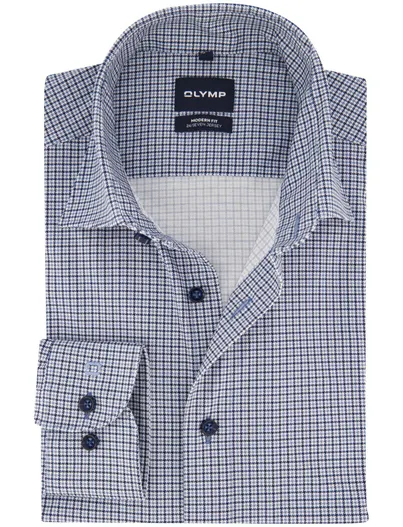 Olymp Olymp overhemd blauw geprint