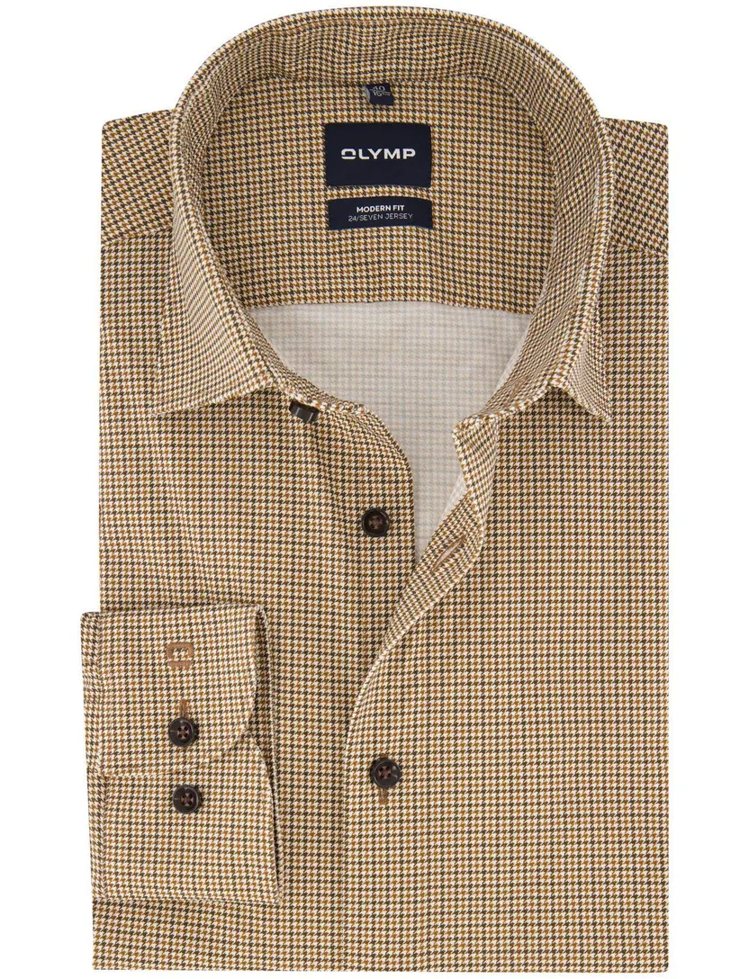 Overhemd Olymp camel