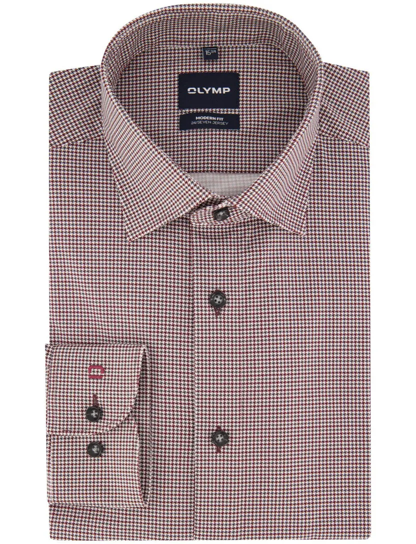 Overhemd Olymp bordeaux Shirt dress ml 5