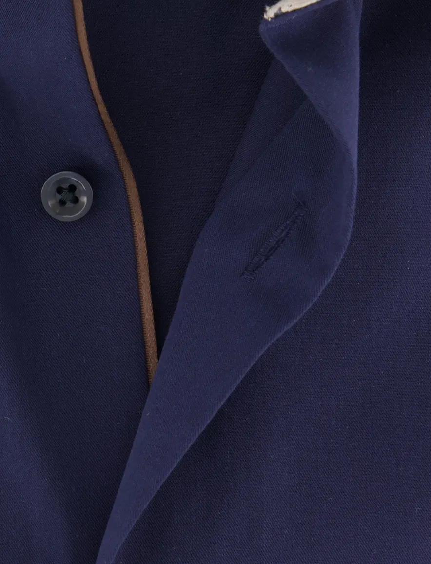 Olymp overhemd donkerblauw effen strijkvrij Luxor Modern Fit