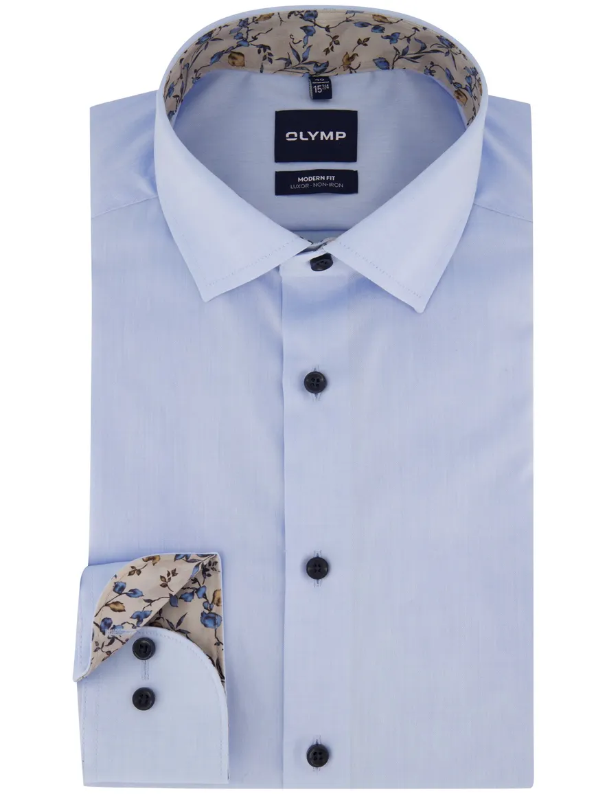 Overhemd Olymp lichtblauw Shirt dress ml 5