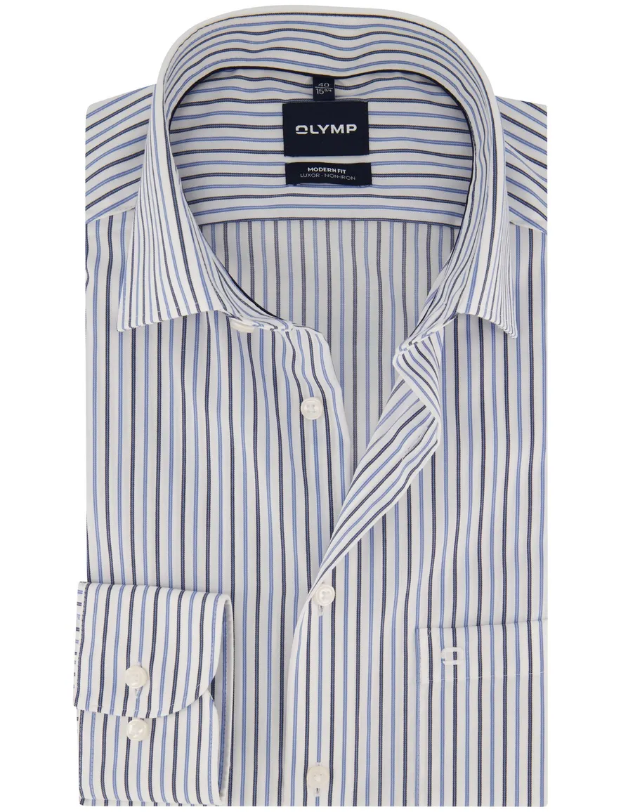 Overhemd Olymp blauw Shirt dress ml 5