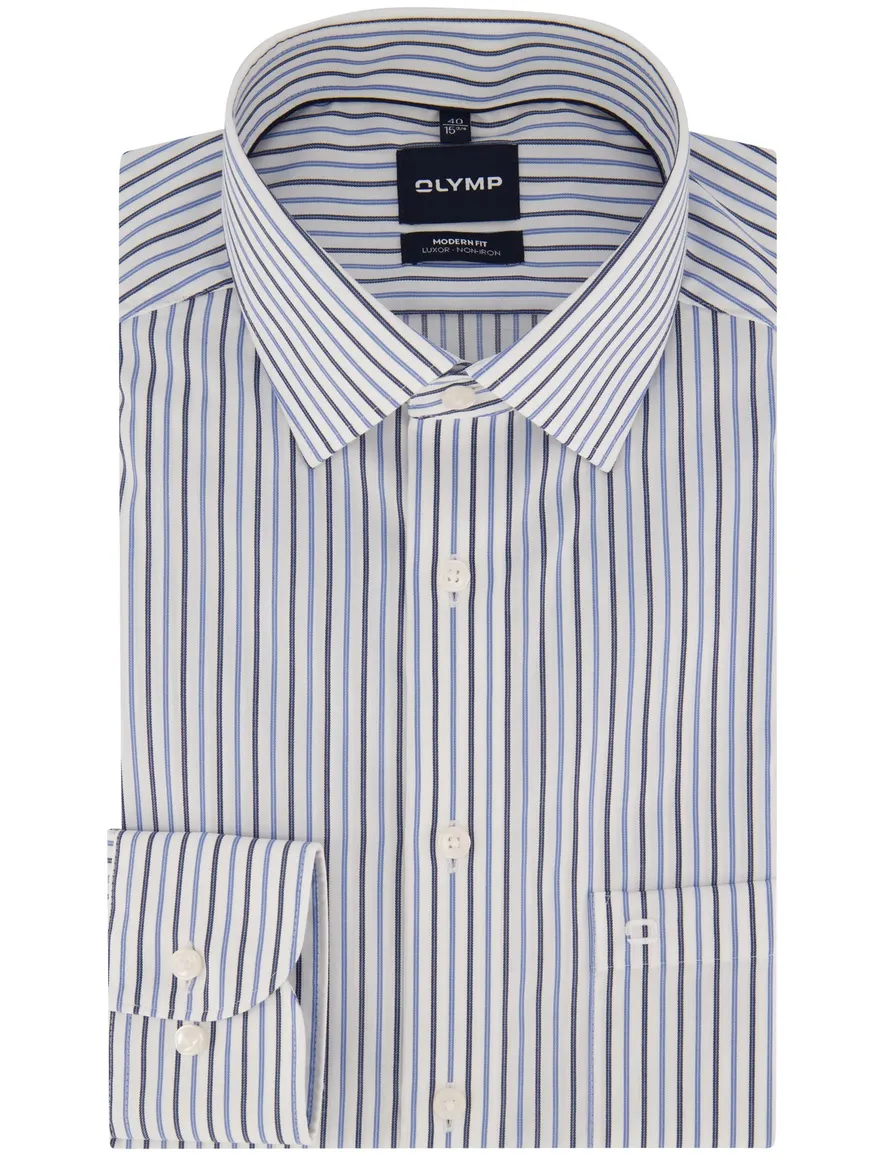 Overhemd Olymp blauw Shirt dress ml 5