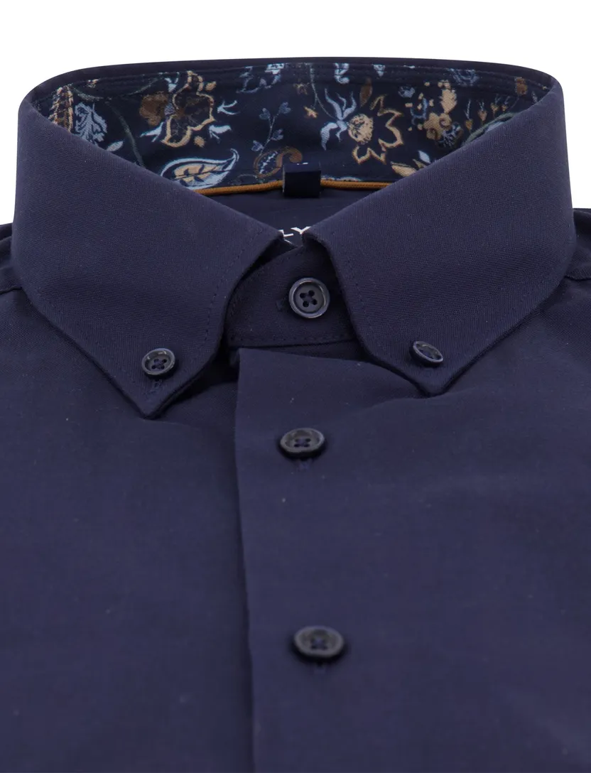 Overhemd Olymp Luxor Modern Fit donkerblauw strijkvrij
