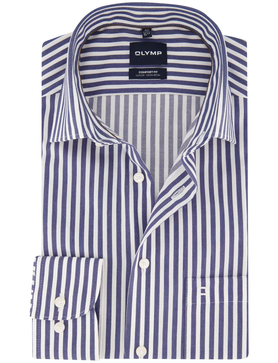 Overhemd Olymp donkerblauw Shirt dress ml 5