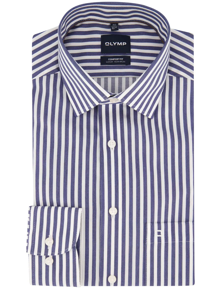 Overhemd Olymp donkerblauw Shirt dress ml 5