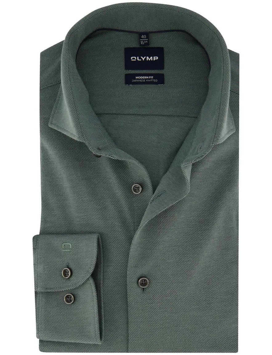 Overhemd Olymp groen Shirt dress ml 5
