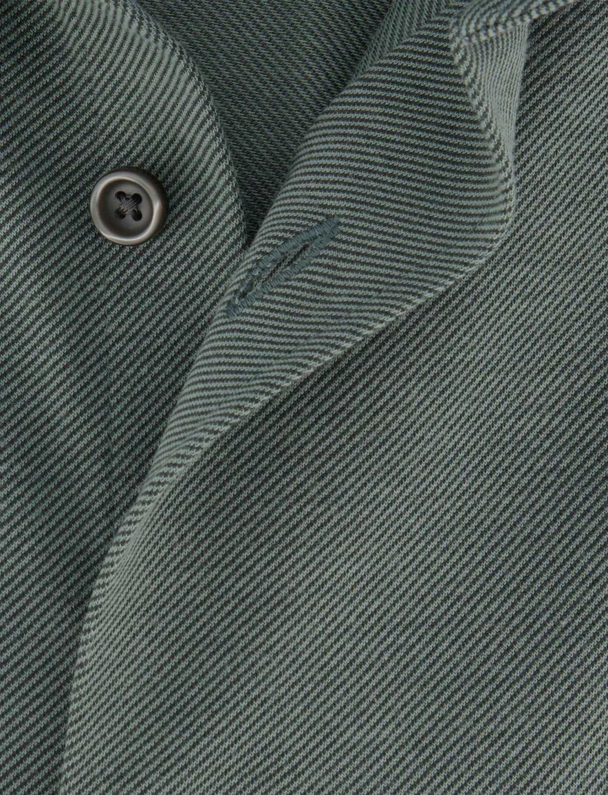 Olymp overhemd groen knitted