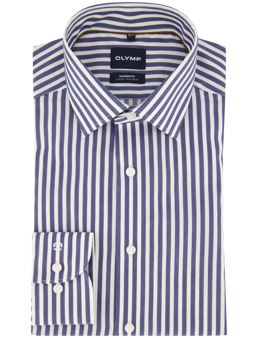 Overhemd Olymp blauw Shirt dress ml 5
