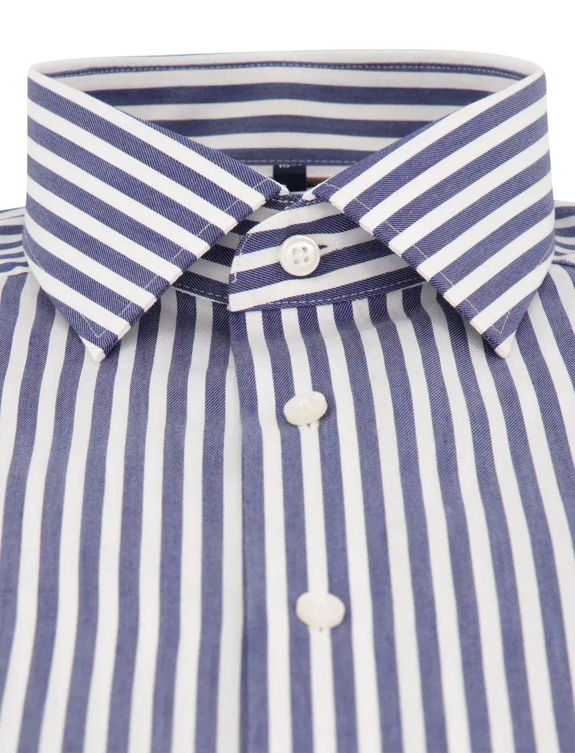 Zakelijk overhemd Olymp blauw strijkvrij