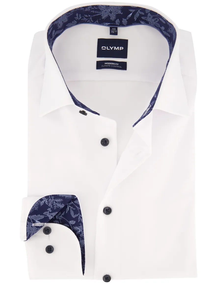 Overhemd Olymp wit Shirt dress ml 7