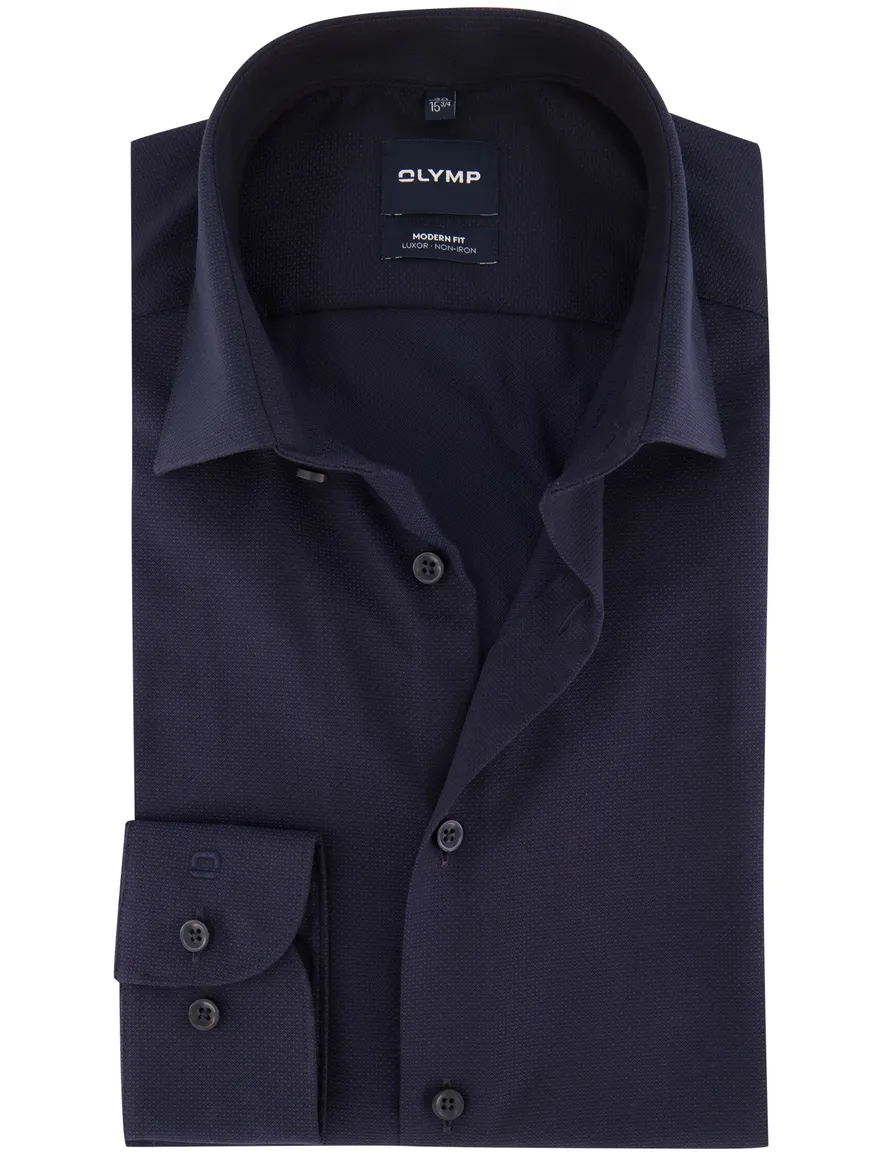 Overhemd Olymp donkerblauw Shirt dress ml 7