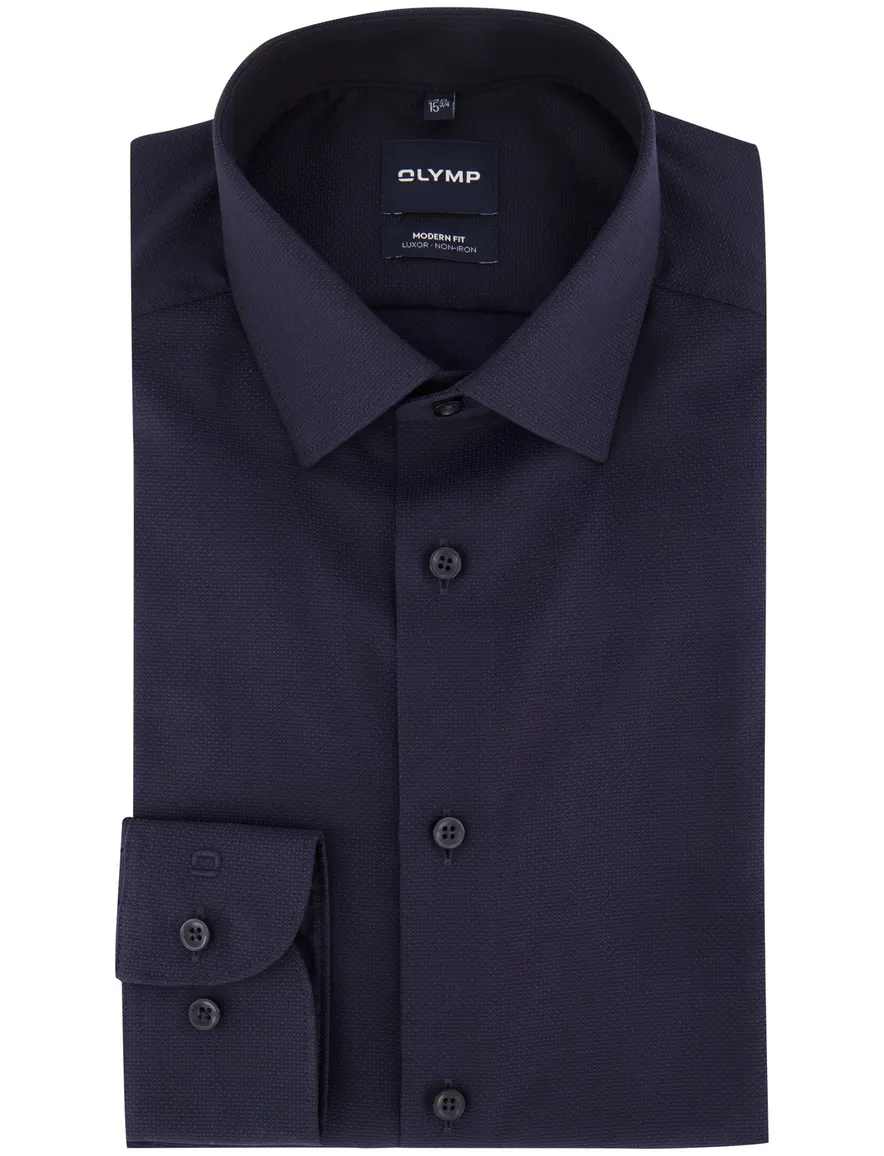 Overhemd Olymp donkerblauw Shirt dress ml 7