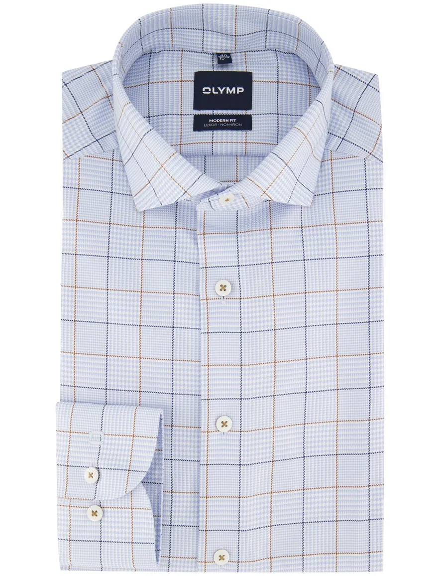Overhemd Olymp lichtblauw Shirt dress ml 7