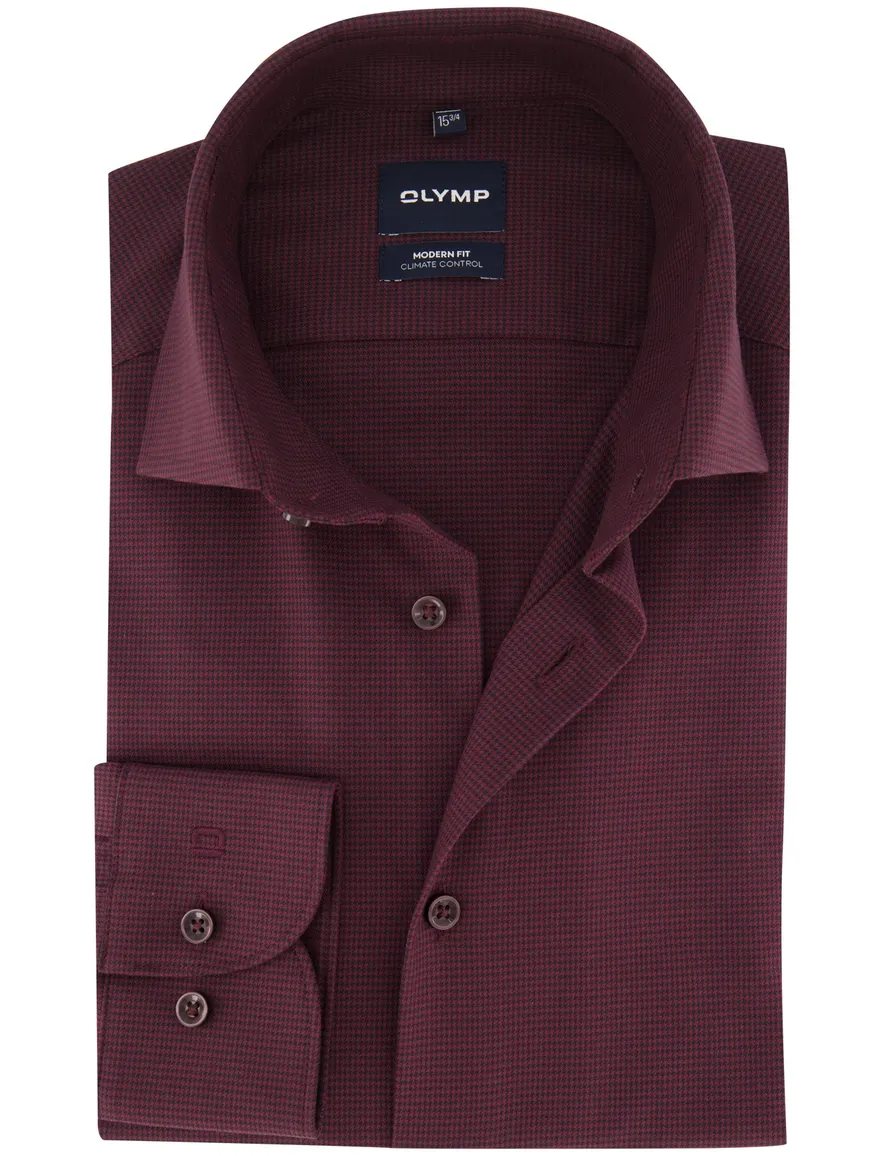 Overhemd Olymp bordeaux Shirt dress ml 7