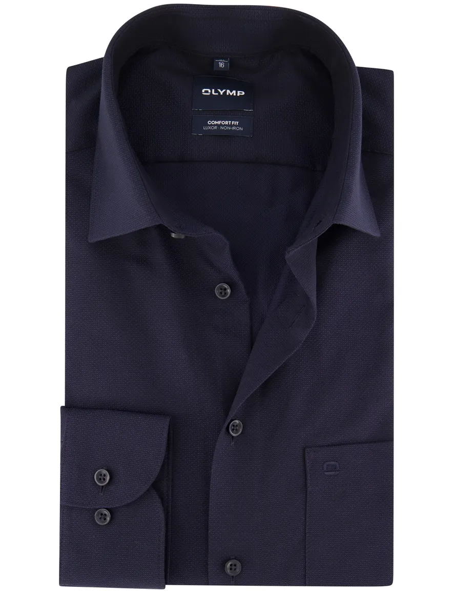 Overhemd Olymp donkerblauw Shirt dress ml 7