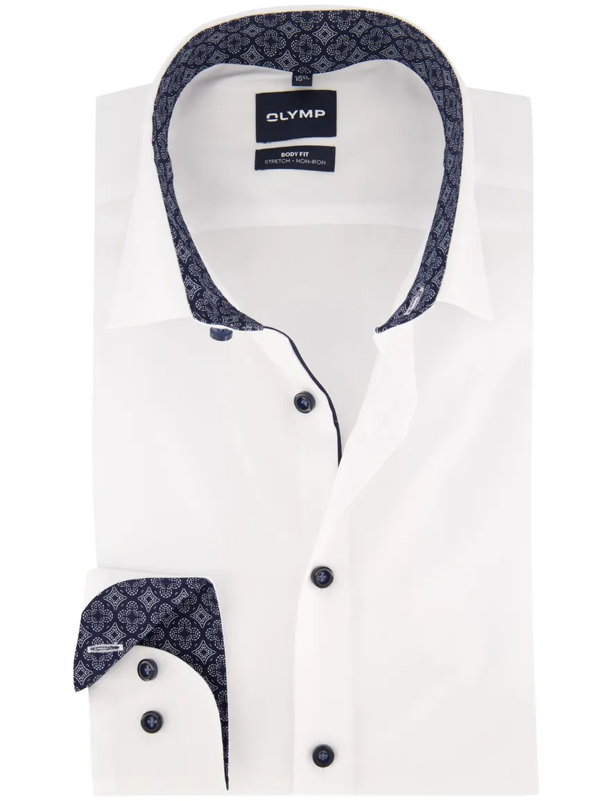 Overhemd Olymp wit Shirt dress ml 7
