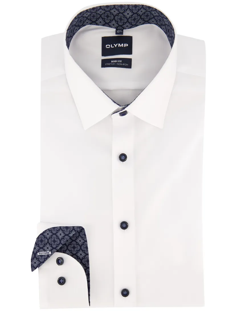 Overhemd Olymp wit Shirt dress ml 7