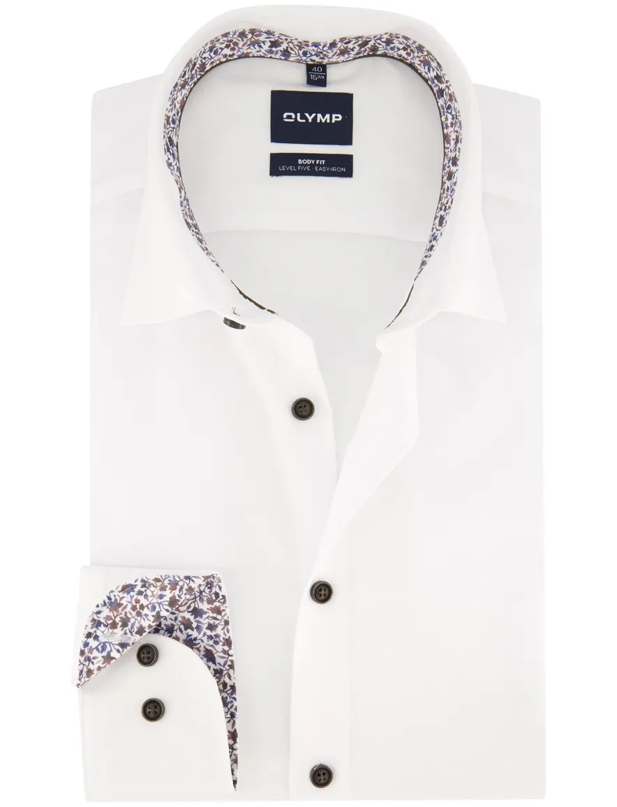 Overhemd Olymp wit Shirt dress ml 7