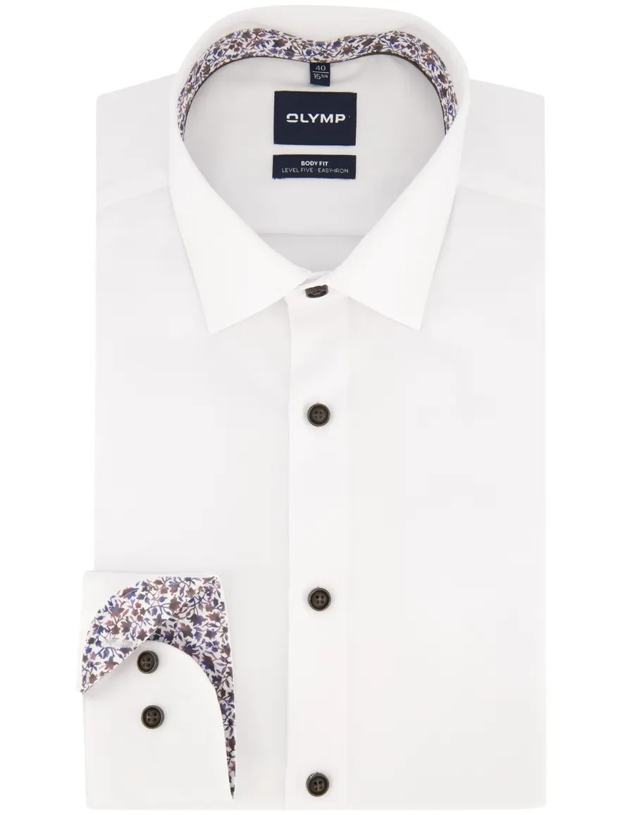 Overhemd Olymp wit Shirt dress ml 7