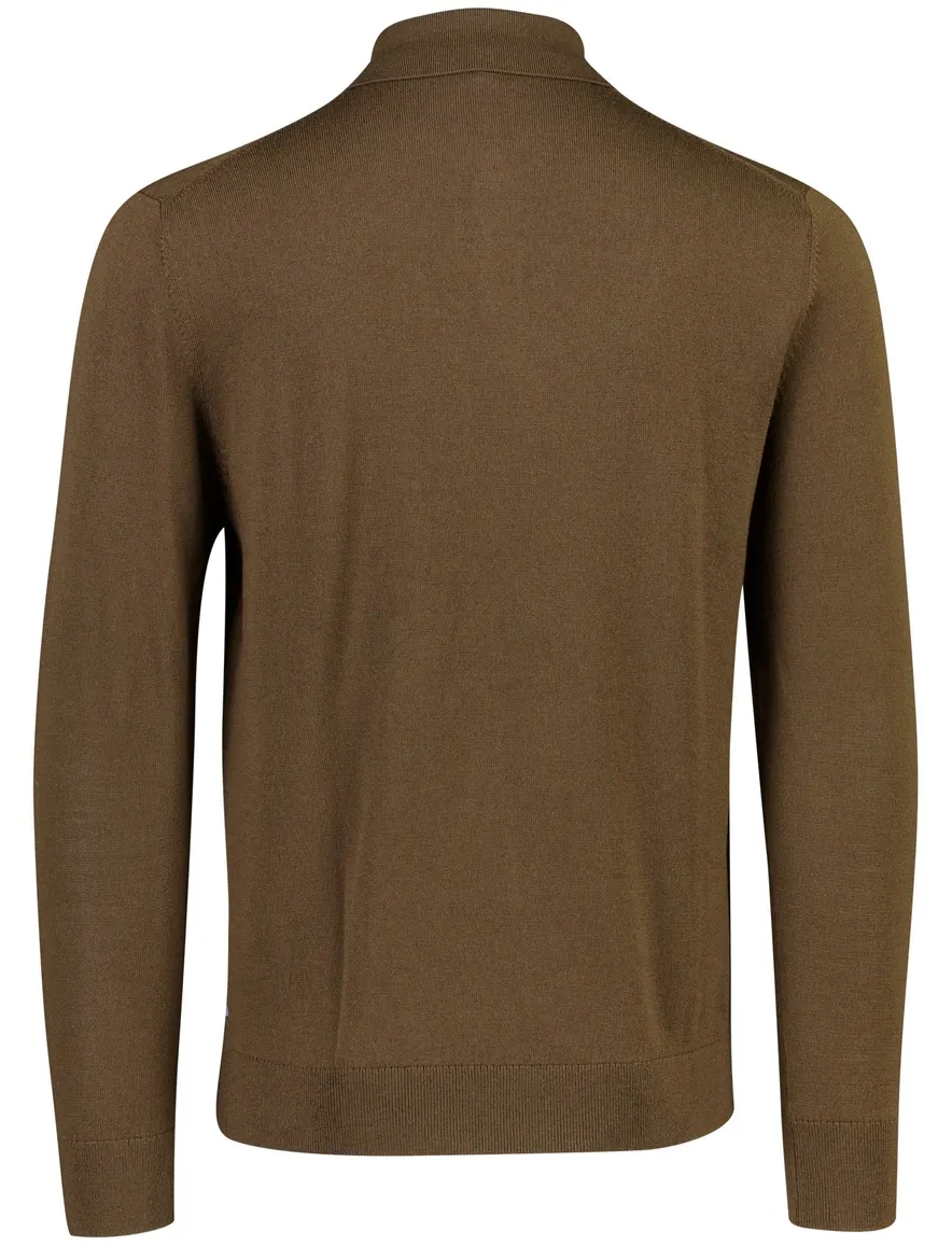 Olymp polo effen bruin