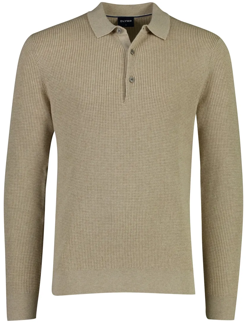 Poloshirt Olymp beige katoen