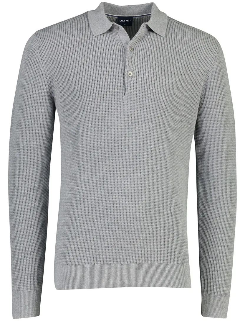 Poloshirt Olymp grijs normale fit