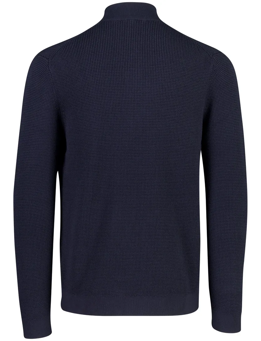 Trui Olymp donkerblauw structuur