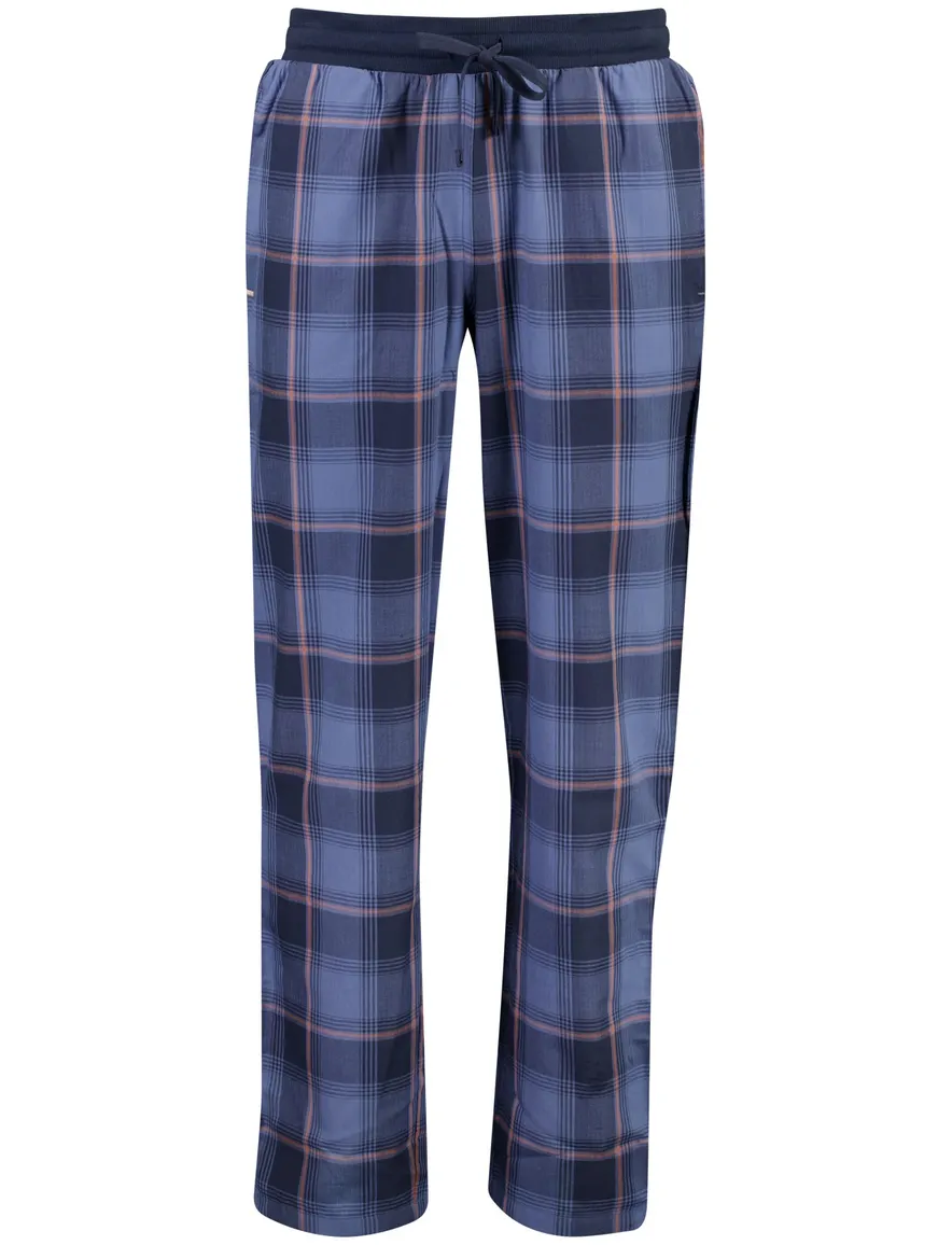 Schiesser Mix+Relax pyjamabroek donkerblauw geruit