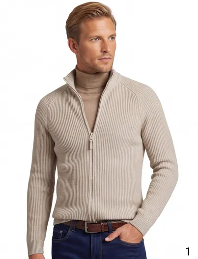 Brax Brax vest beige wol warm