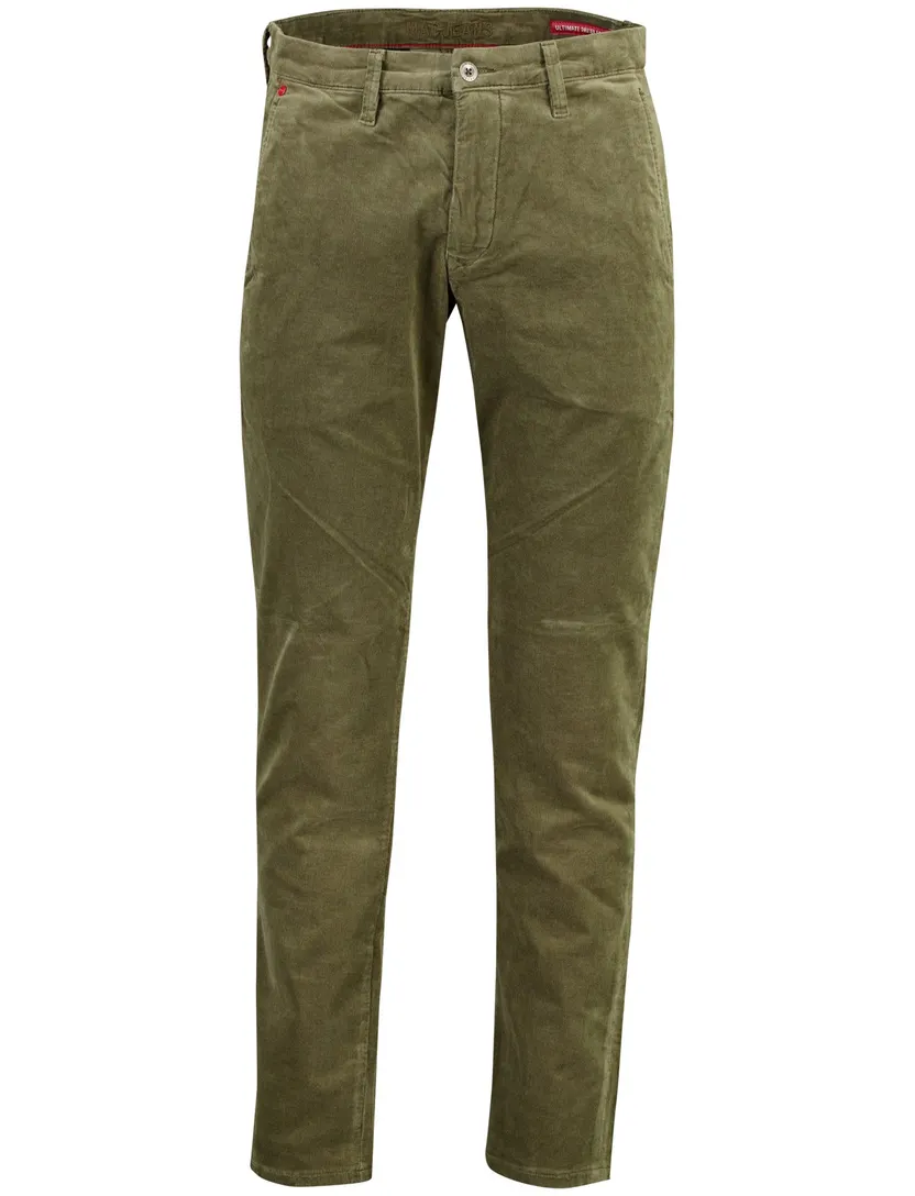 Broek Mac Driver groen slim fit