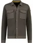 PME Legend overshirt donkergroen met structuur