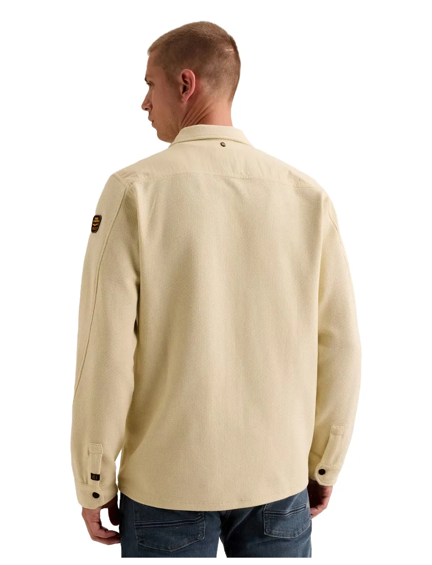 PME Legend overshirt crème met borstzak