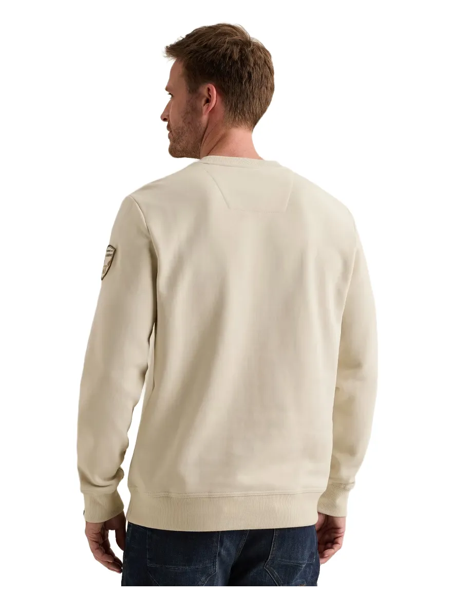 PME Legend sweater ronde hals crème