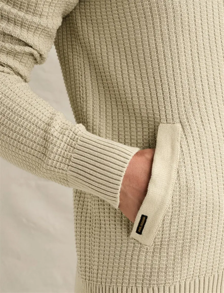 PME Legend vest beige gebreid