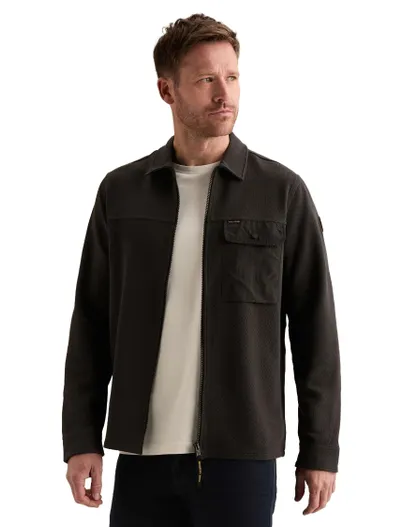 PME Legend PME Legend overshirt bruin met borstzak
