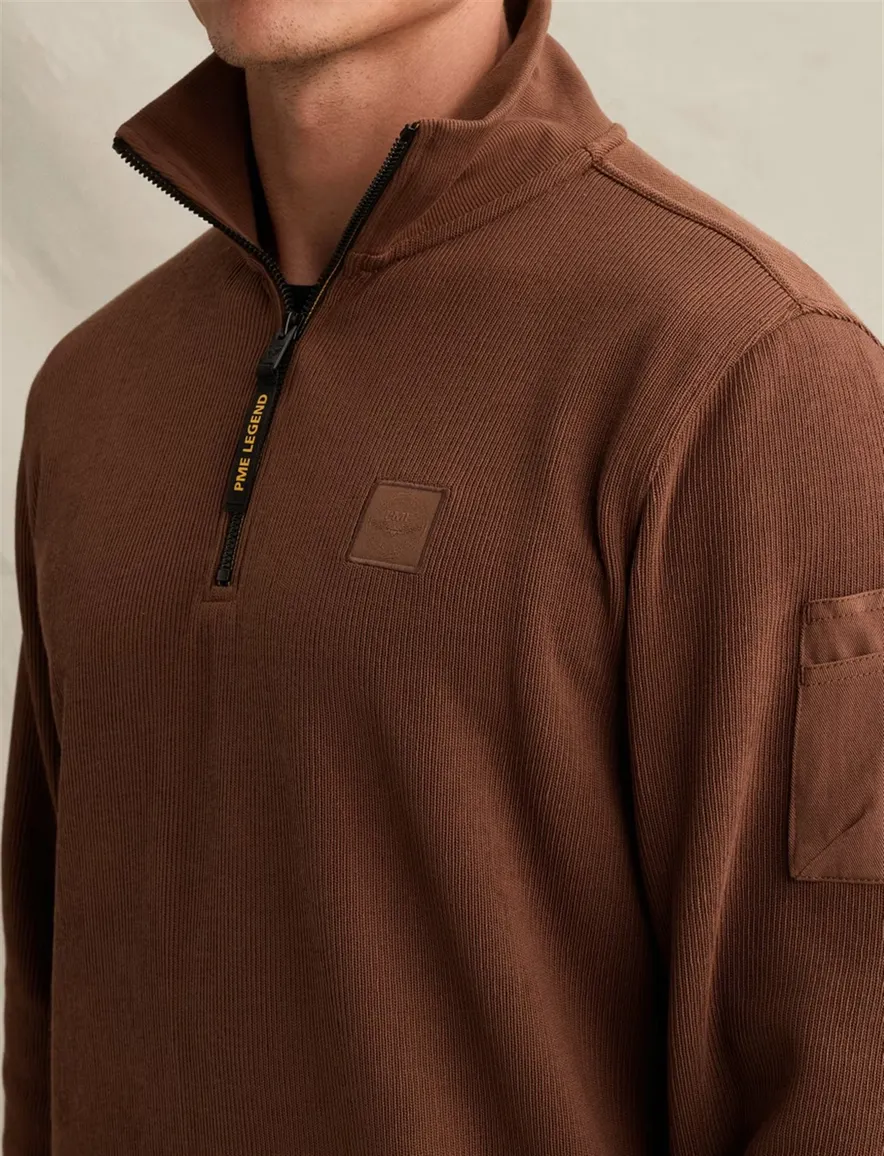 Trui PME Legend bruin PSW2609457-Cappuccino