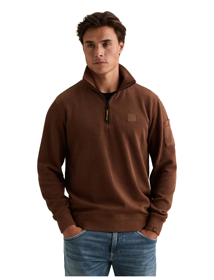 Trui PME Legend bruin PSW2609457-Cappuccino