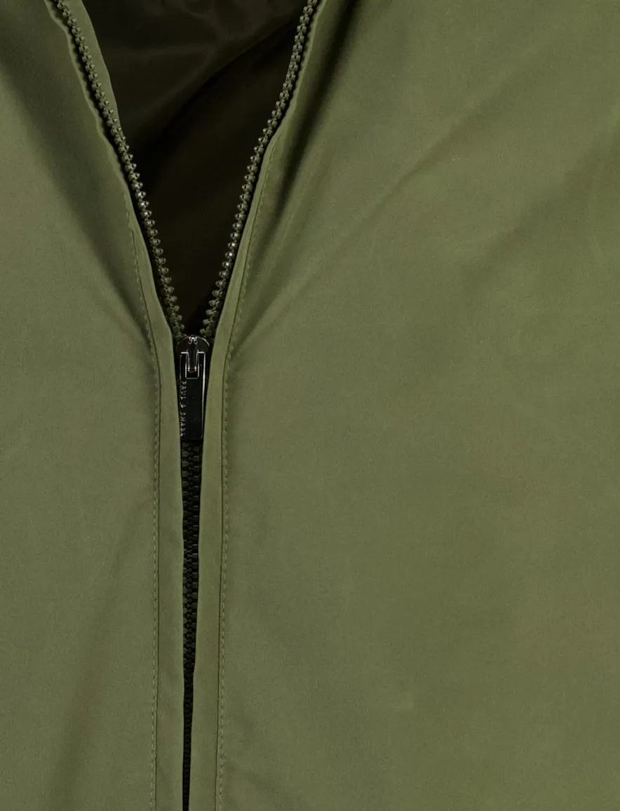 Paul & Shark vest donkergroen gebreid met polyester voorkant