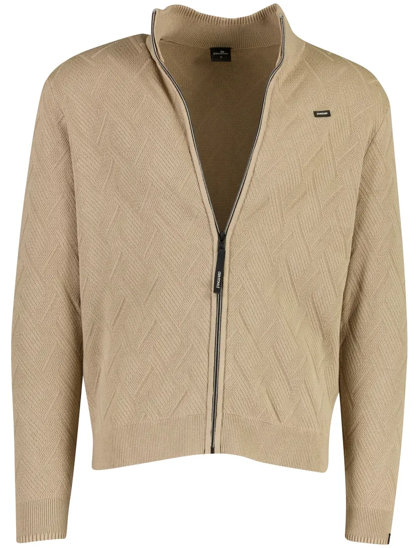 Vest Vanguard camel katoen