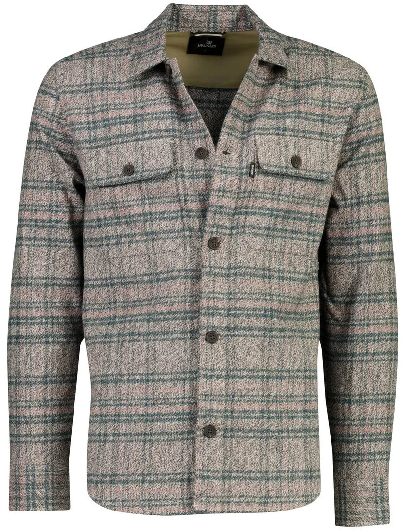 Overshirt Vanguard groen gestreept