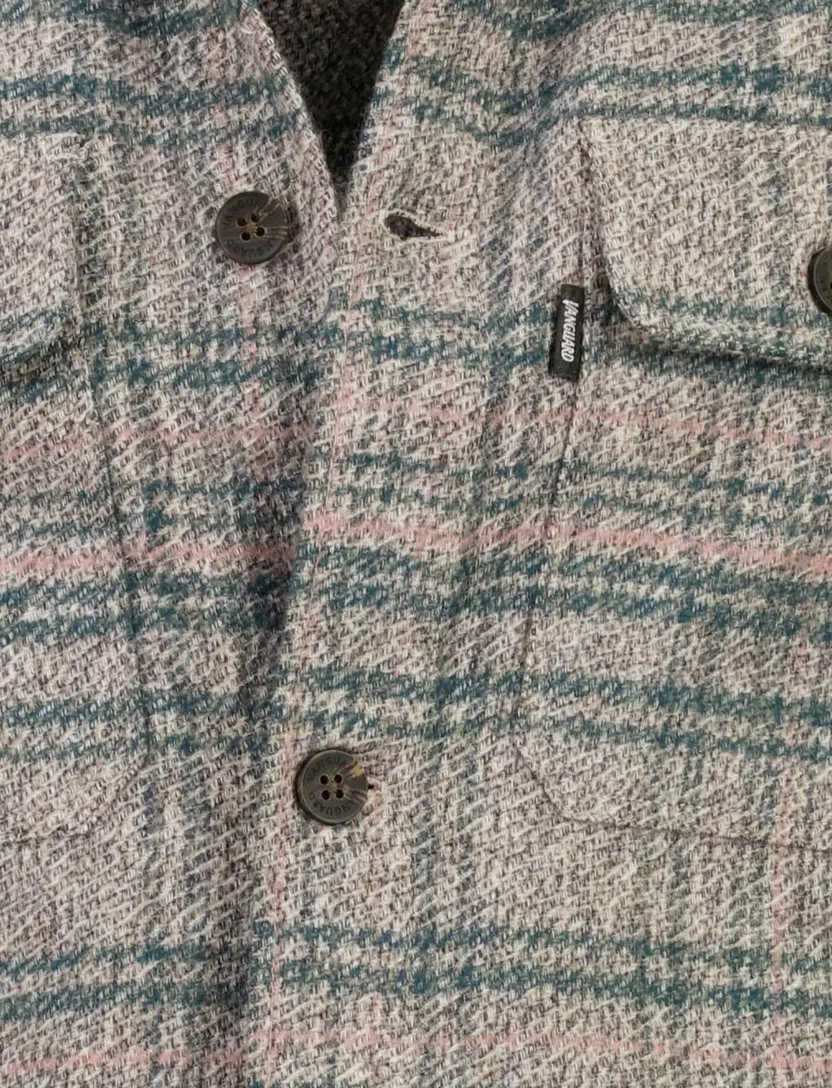 Overshirt Vanguard groen gestreept